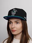 Бейсболка MITCHELL NESS арт. 6HSFSH22051-BCEBLCK Boston Celtics NBA (черный / зеленый)